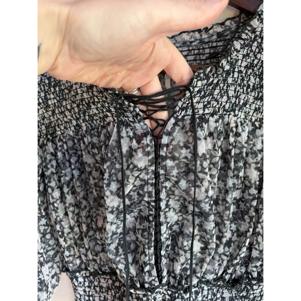 Free People sheer dark